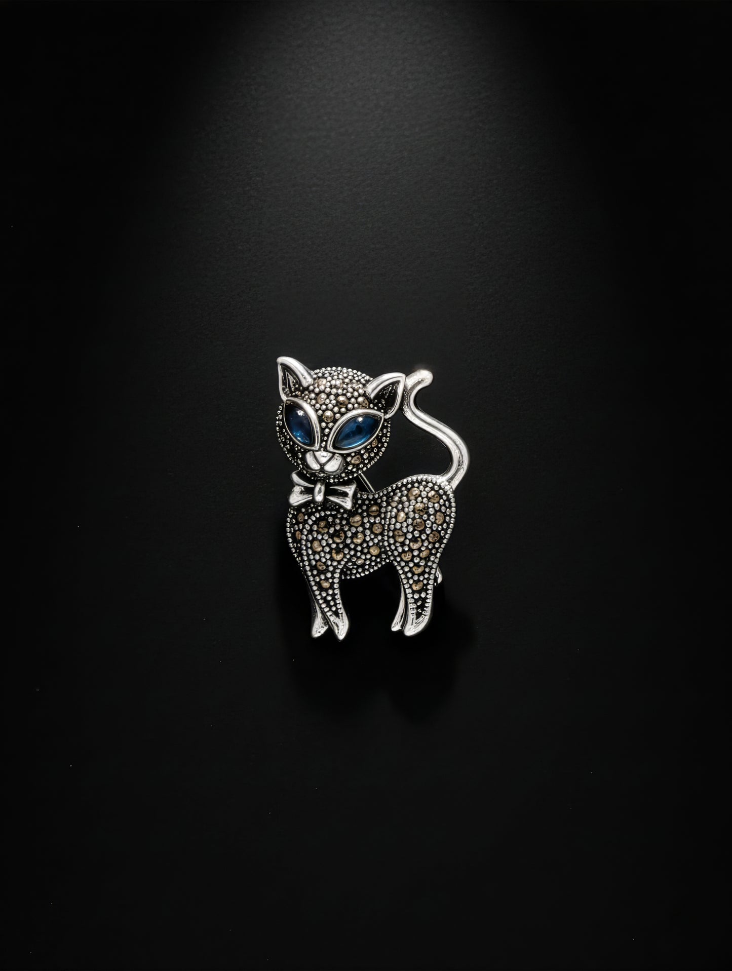 Midnight Fable Cat Brooch