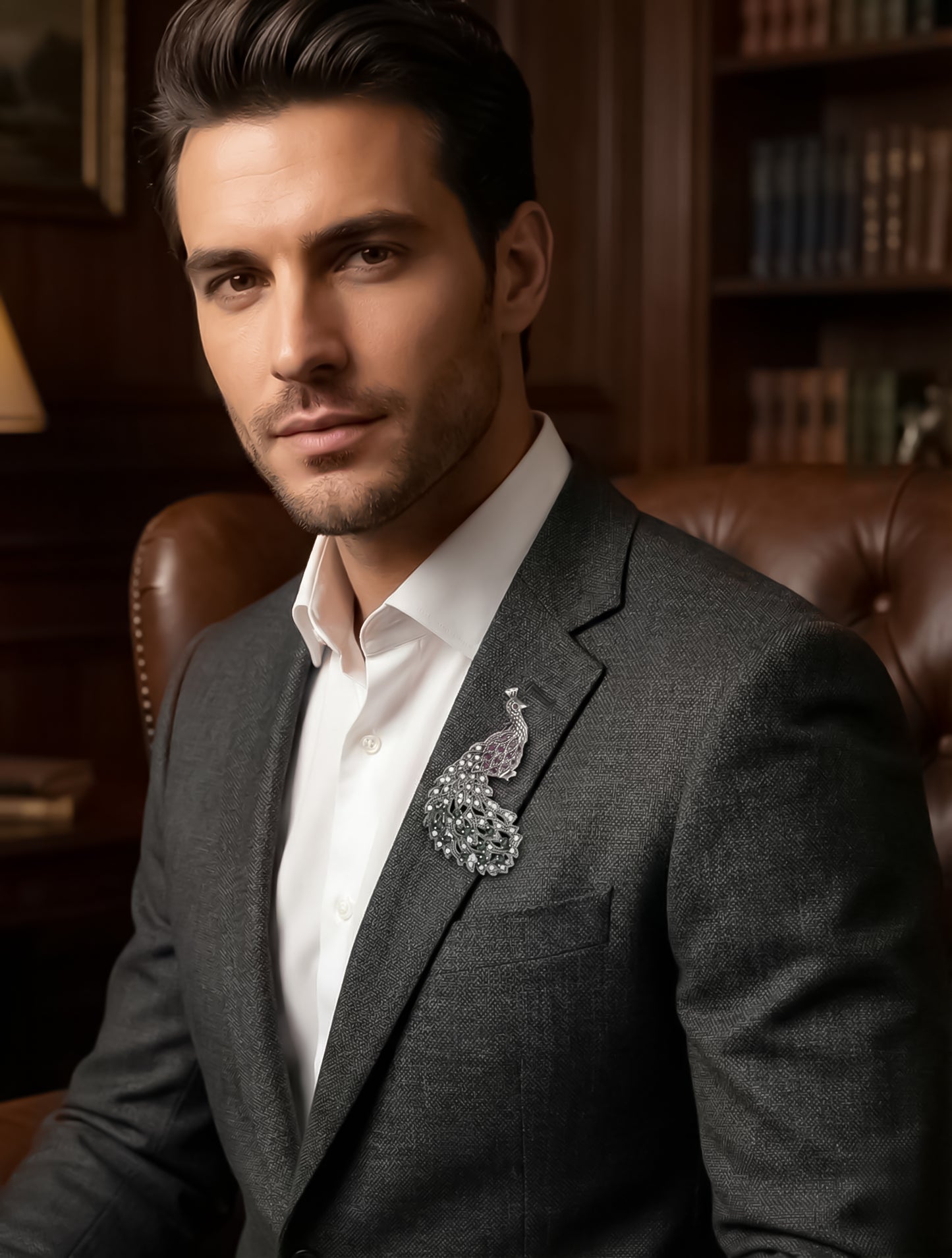 Nocturne Plume Brooch