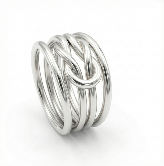 Infinity Loop Silver Ring