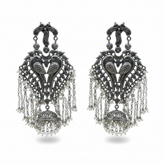 Eternal Lovebird Cascade Earrings