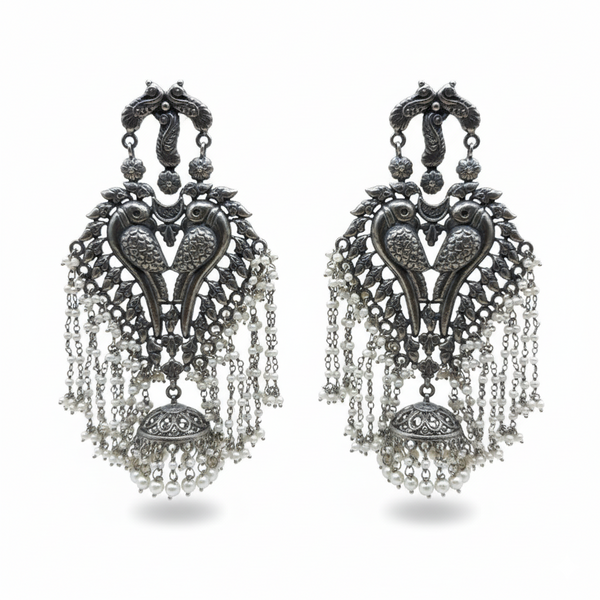 Eternal Lovebird Cascade Earrings
