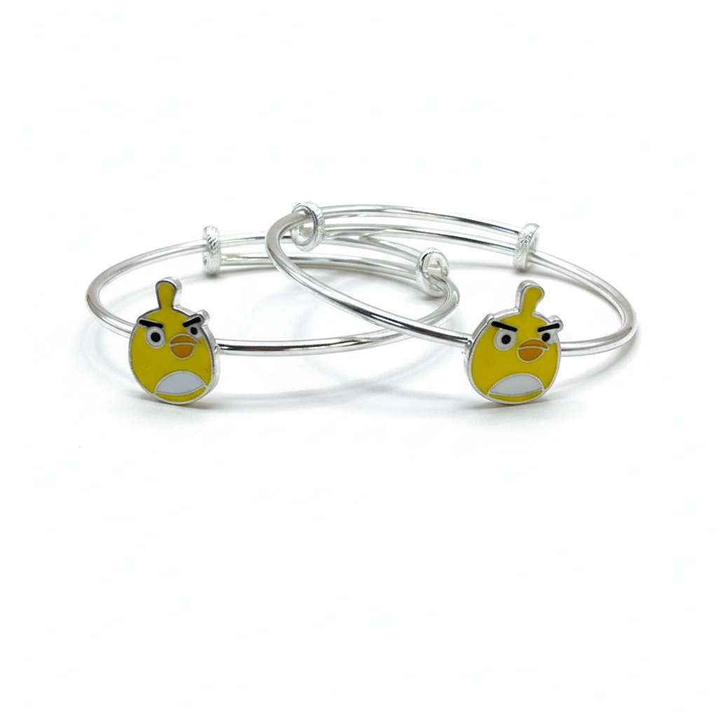 Yellow Angry Bird Bracelet