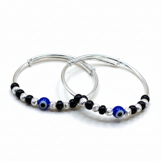 Divine Shield Silver Kids Bracelet Set