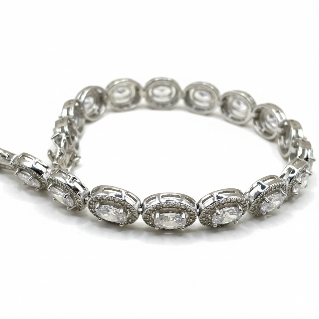 Celeste Oval Crystal Bracelet