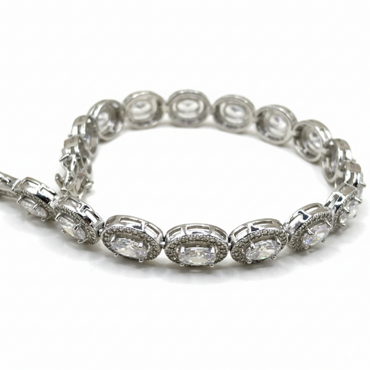Celeste Oval Crystal Bracelet