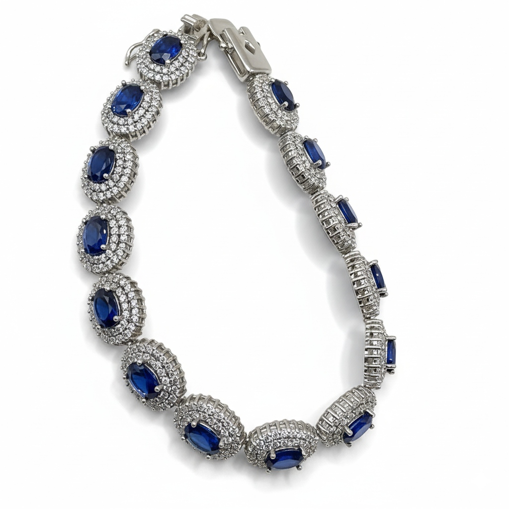 Sapphire Royale Silver Bracelet