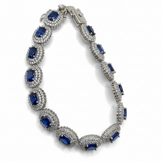Sapphire Royale Silver Bracelet