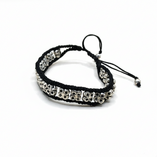 Tribal Forge Silver Bracelet