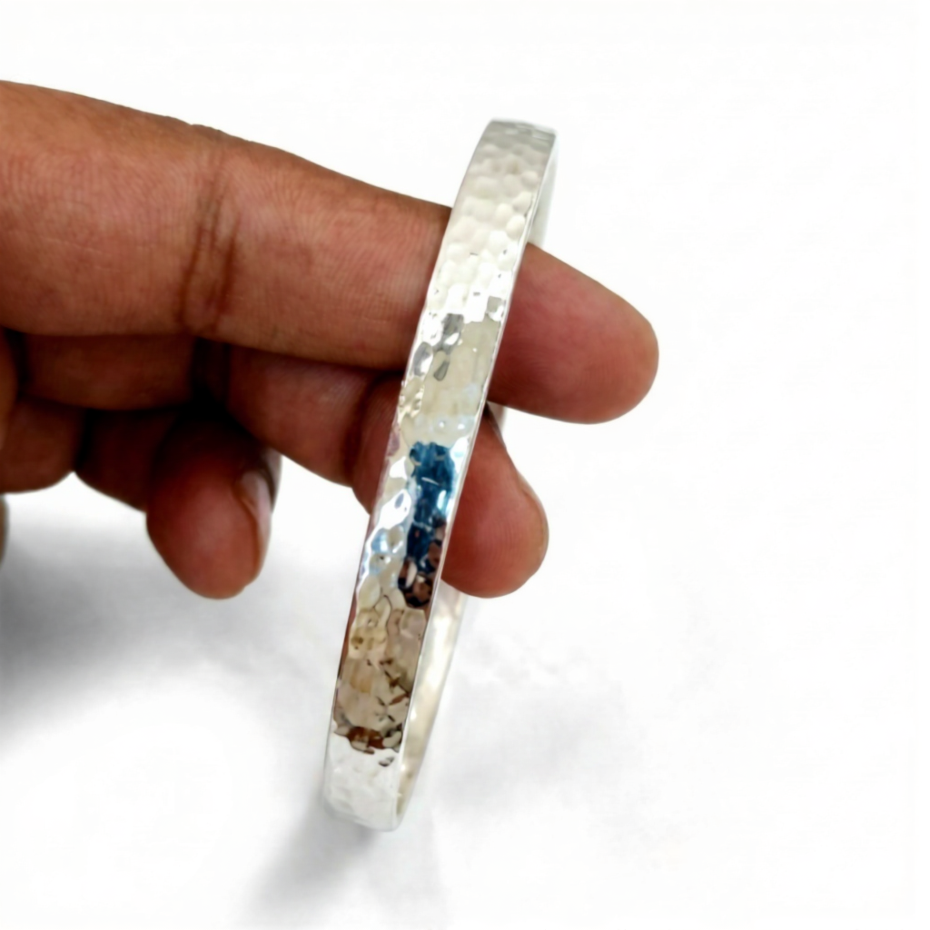 Virel Etched Silver Bracelet